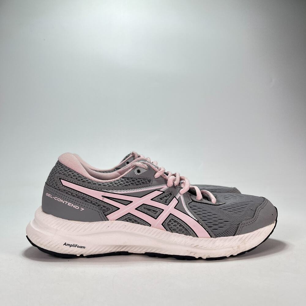 ASICS Gel-Contend 7 Gray Pink Running Shoes Sneakers 1012A911 Women's Size 7.5